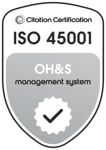 ISO 45001 OH&S Management certified by Citation Certification