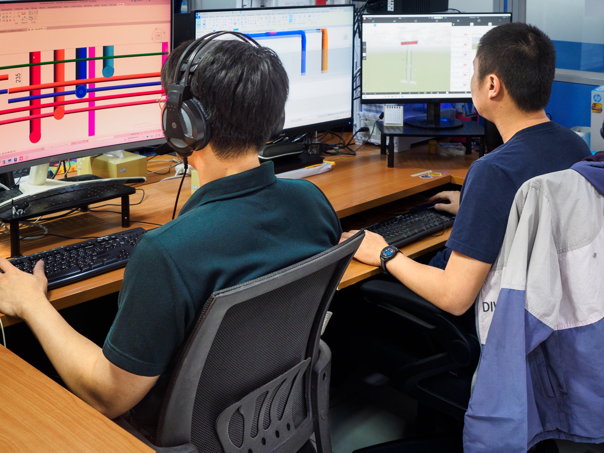 Axis Asia QS estimators coordinating services in the Chiang Mai office